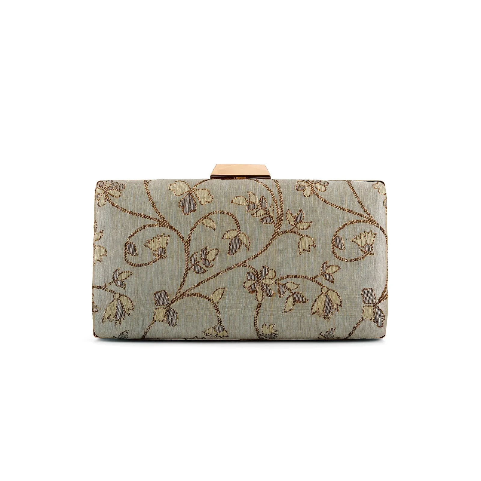 Teejh Yashvi Golden Floral Clutch