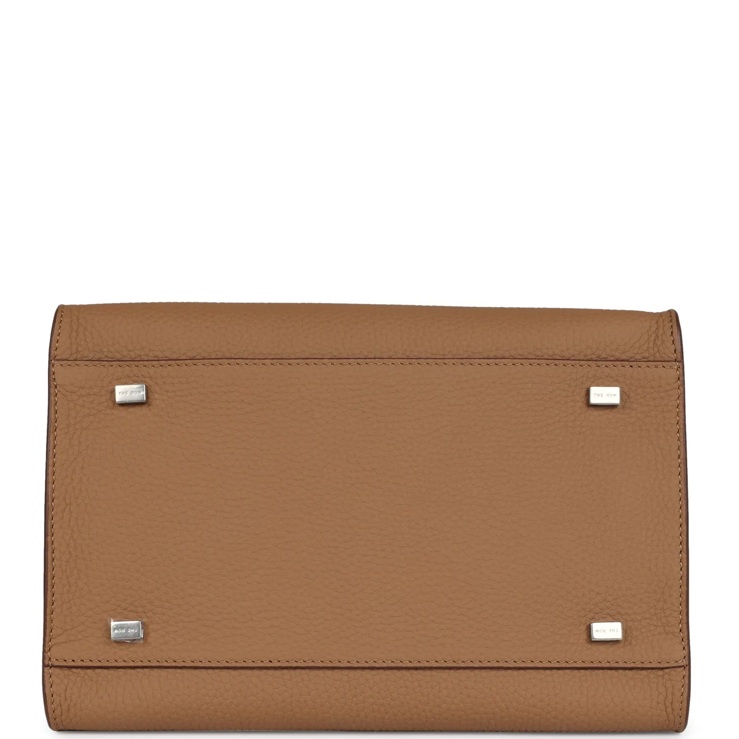 The Row Soft Margaux 10 Bag Sandpit Calfskin Silver Hardware
