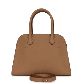 The Row Soft Margaux 10 Bag Sandpit Calfskin Silver Hardware