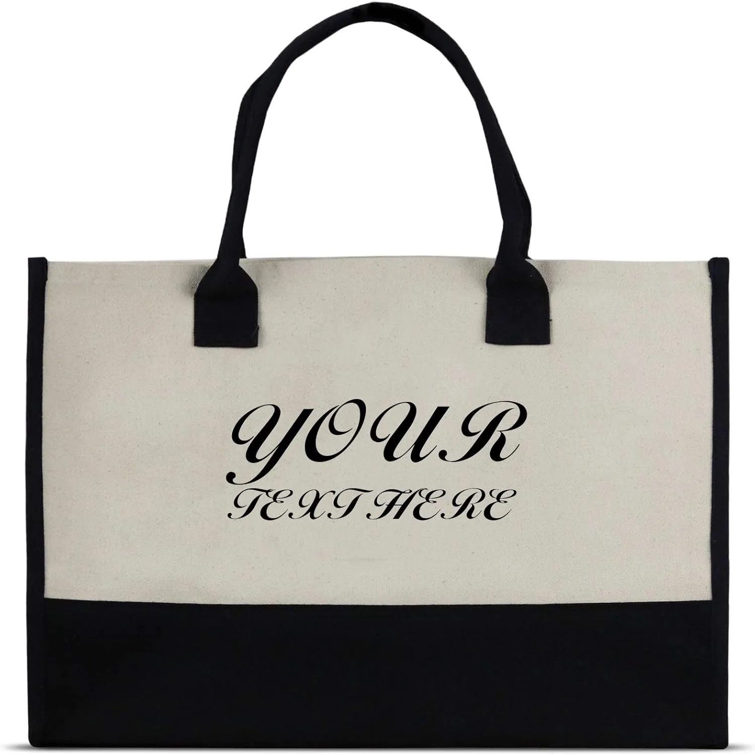 VANESSA ROSELLA Premium Quality Personalized 100% Cotton Canvas Chic Tote Bag