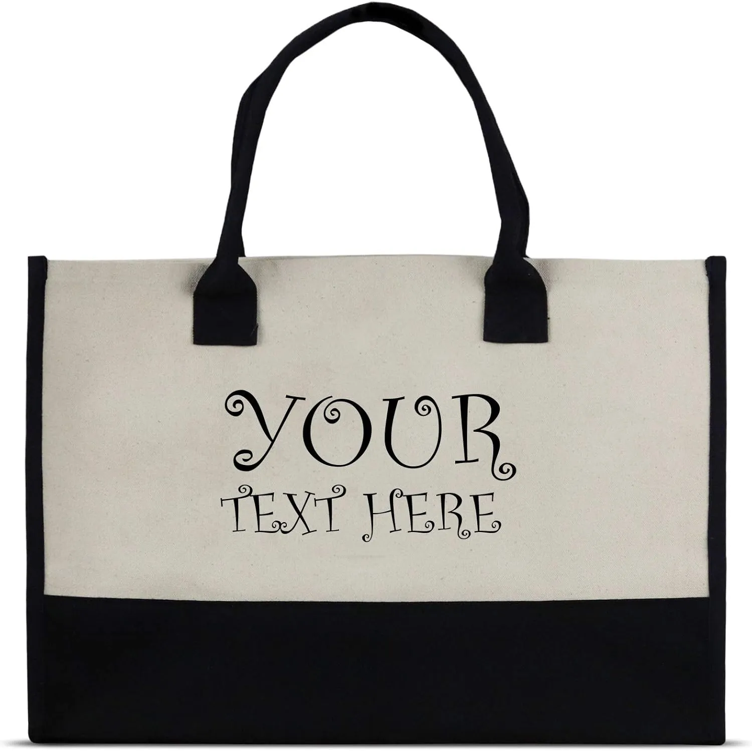 VANESSA ROSELLA Premium Quality Personalized 100% Cotton Canvas Chic Tote Bag