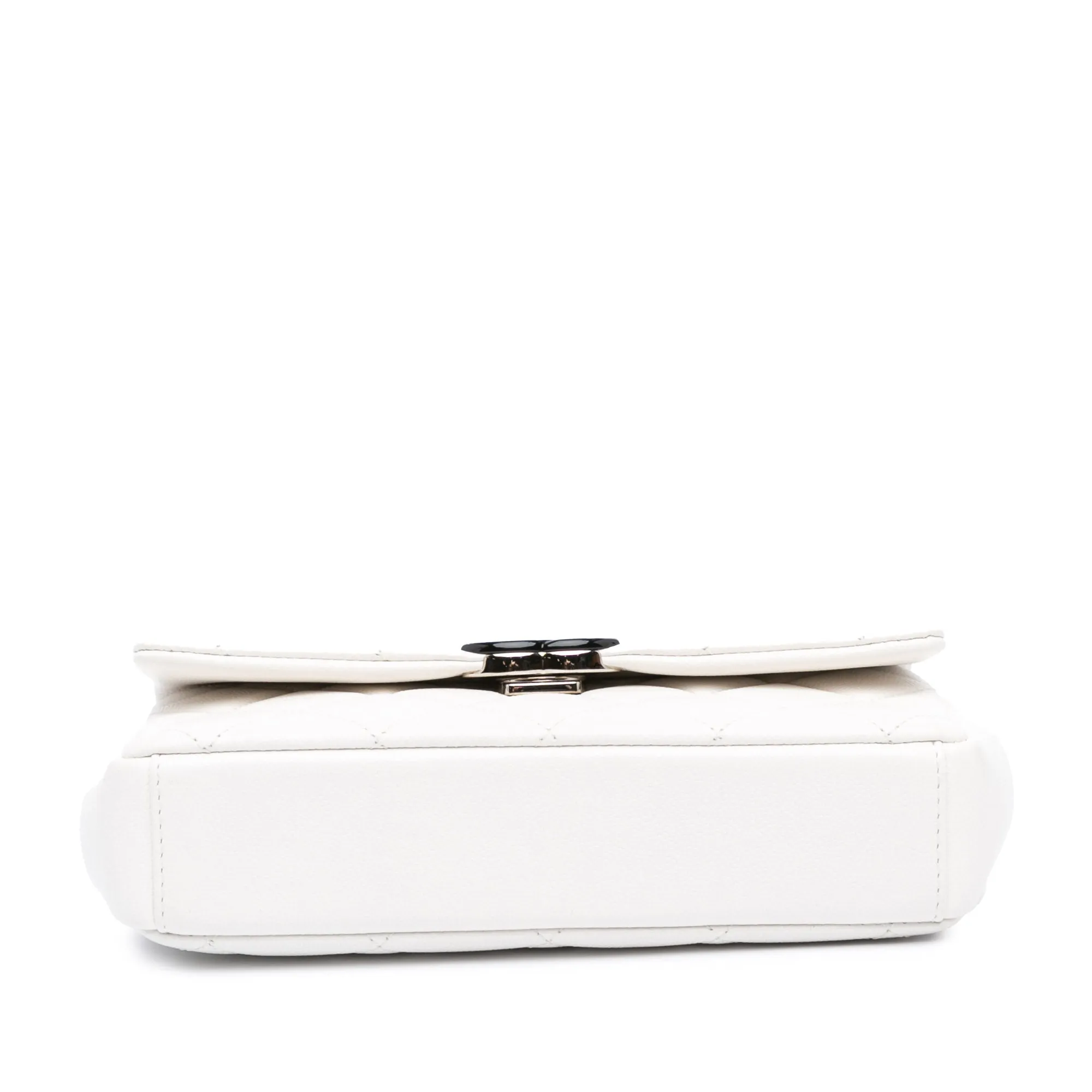 White Chanel Small Quilted Caviar My Everything Flap Crossbody Bag