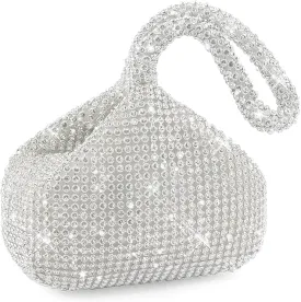 Women Evening Clutch Bag Women Rhinestone Clutch Bag Sparkly Glitter Purse for Prom Party Wedding Engagement