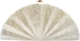 Women Fan Shell Acrylic Clutch Purse Marble Evening Bag Unique Handbag Cute Shell Clutch Wedding Purse for Party